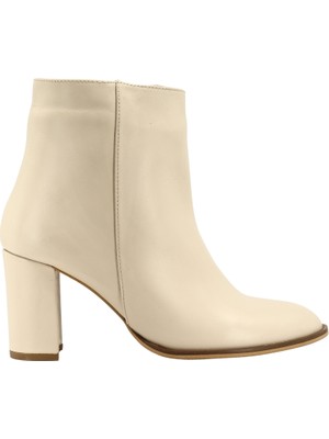 Albini 2610668 Hakiki Deri Kadın Topuklu  Bot