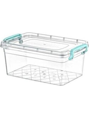 Plastik Kutu Kapaklı Saplı Saklama Kabı 5.5 Litre (20 x 31 x 13)