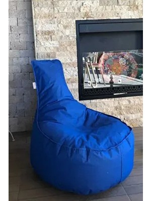 Pufumo Mavi Aktif Armut Koltuk Orta Boy 70*40*55 cm Bahçe ve İç Mekan Kullanımı İçin