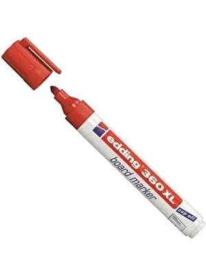 Edding Eddıng 360 XL Kırmızı Doldurulabilir Tahta Kalemi 1 Adet Bej Renkli Tebeşir