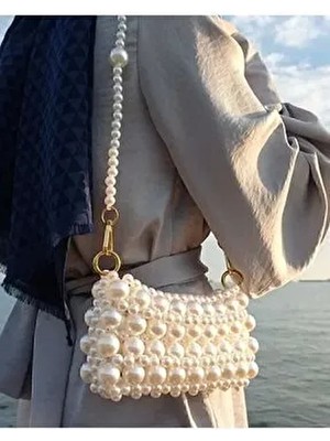 Inci Çanta - Incili Çanta - Inci Boncuklu Çanta - Inci Boncuk Çanta