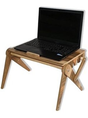 Asudehome Ev Gereçleri Asudehome Laptop Masası Ahşap Laptop Standı Kahverengi Renkli Ders Çalışma Masası