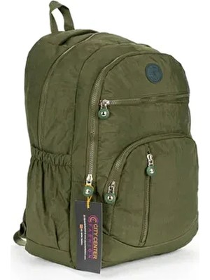 Unisex Krinkıl Okul Sırt Çantası Ortaokul Lise Üniversite Su Geçirmez Kumaş Laptop Cepli CTY-LBN-201