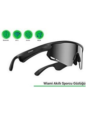 Wiami Akıllı Sporcu Güneş Gözlüğü – Bluetooth, Hoparlörlü ve Dayanıklı Tasarım