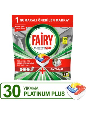 Fairy Platinum Plus Bulaşık Makinesi Deterjanı Kapsülü/ tableti 30 Yıkama