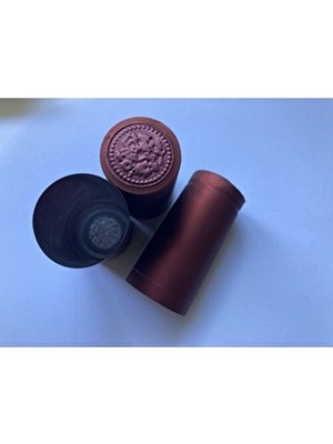 Maison De Dore 100 Adet Mat Bordo Renk Üzüm Salkımı Kabartmalı Şişe Kapşonu Yağ Şişesi