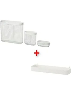 IKEA Skadıs 4 Parça Çok Amaçlı Çelik Pano Parçaları