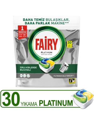 Fairy Platinum Bulaşık Makinesi Deterjanı Kapsülü/ tableti 30 Yıkama
