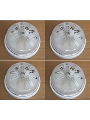 Tavan Lambası Glop Armatür. 4lü Avantaj Paket. Wc Tuvalet Banyo Balkon Merdiven Teras