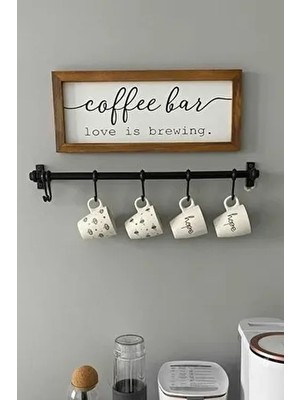 Siyah Metal Mutfak Banyo Askısı Çok Amaçlı Askı Ferforje Metal Askı Fintorp Model