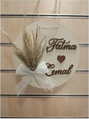 Ahşap Isme Özel Kapı Süsü Duvar Süsü Dekoru Kapı Isimliği