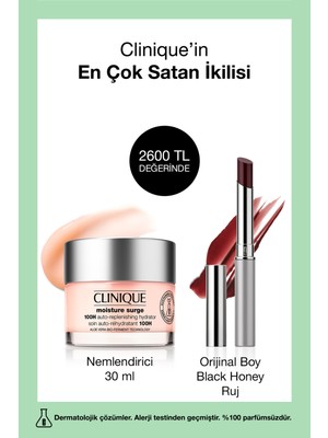 Favoriler Seti - Orijinal Boy Black Honey Ruj + Moisture Surge Nemlendirici Yüz Kremi 30 ml