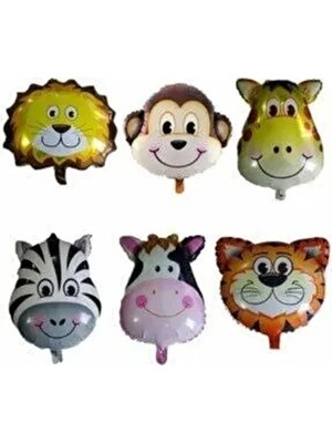 Safari Set Hayvan 5 Li Folyo Balon Seti