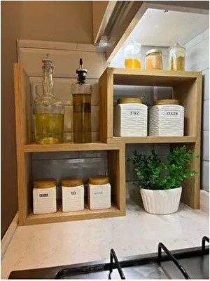 Ayarlanbilir Çok Amaçlı Tezgah Üstü Raf, Baharatlık