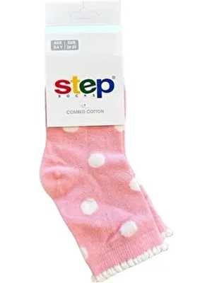 Tek Sakallı Pembe Üstü Beyaz Puanlı Soket