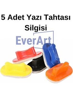 5 Adet Renkli Keçeli Yazı Tahtası Silgisi