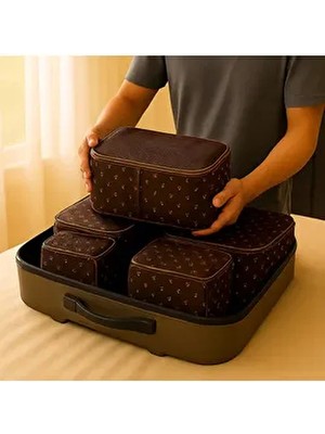 6 Parça 1.kalite Bavul Organizer Valiz Düzenleyici Anne Bebek Bakım Doğum Çantası