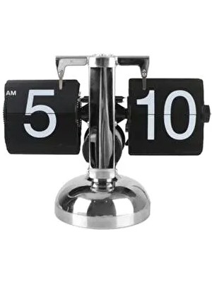 Retro Lüks Masaüstü Otomatik Dijital Saat Kuvars Pilli Saat Ev Dekorları Retro Flip Saat