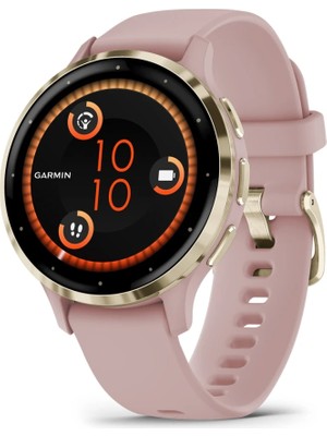 Garmin Venu 3S - Soft Gold | Pembe Kayışlı