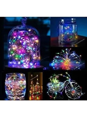 10 Metre Pilli Peri LED Işık Multi Renk, Dekoratif LED Işık, Rgb