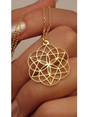 Yaşam Çiçeği Kolye 925 Ayar