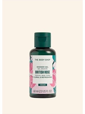 The Body Shop British Rose Duş Jeli 60 ml Tüm Cilt Tipleri İçin Çiçeksi ve Ferah Etki