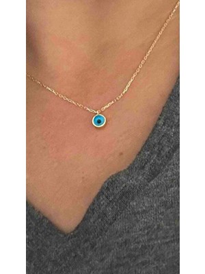 Nazar Cam Göz Kolye 925 Ayar