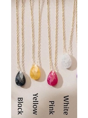 Damla Turmalin Taş Rengini Seç 925 Ayar