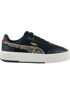 Puma Sneakers Kadın Carina Mia Animal Flair Düz Taban Tekstil Malzeme Günlük Kullanım İçin
