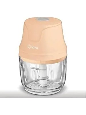 3 Bıçaklı Şarjlı Cam Gıda Doğrayıcı KC-8204 Somon