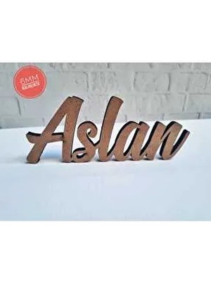 15 cm Ham Ahşap Isim, Takı Yastığı Ismi