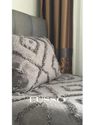 Iskandinav Tek Kişilik Püsküllü Yatak Örtüsü 180 x 250 Tek Yastık Single