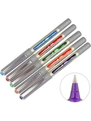 Uni-Ball Eye Fine Roller Kalem 0.7mm Karışık Renk 5 Li Set Turuncu Renkli Kalemler