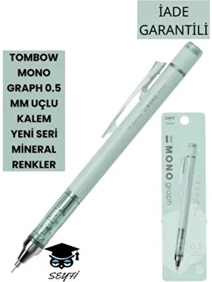 Tombow Mineral Mono Graph 0.5 mm Uçlu Kalem Yeşil Renkli Pastel Mineral 2025 Özel Seri