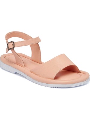 Tergan  Pudra Hakiki Deri Kadın Sandalet - K24Y1SN67413-A67