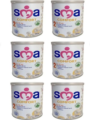 Sma Comfort 2 Numara 400 gr 6-12 Ay 6`lı Avantaj Paketi (2400GR)