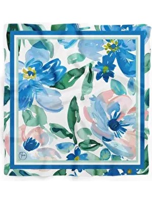 Mavi Esinti Desen Bandana/fular