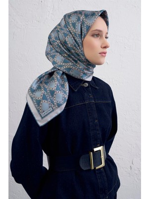 Armine Klasik Desenli Saf Ipek Twill Eşarp 9410D 36