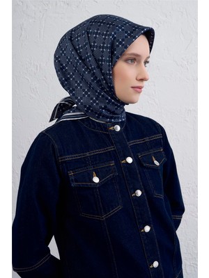 Armine Monogram Desenli Saf Ipek Twill Eşarp 9440D 53