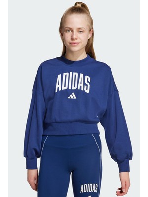 adidas Çocuk  Mavi  Sporcu Sütyeni JG CLGT FT SWT JM1535