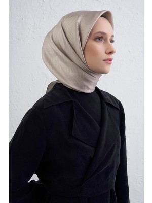 Armine Soyut Desenli Saf Ipek Twill Eşarp 9415D 07