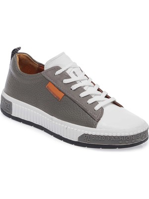 Tergan Beyaz Hakiki Deri Erkek Sneaker - E25I1AY57183-L85