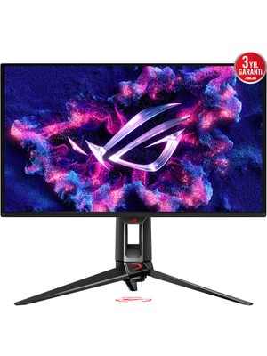 Asus Rog Swift PG32UCDMZ 31.5 Qd-Oled 3840X2160 0.03MS 240Hz 240Hz Dp HDMI Usb-C USB Vesa 3yıl  99% Dcı-P3, Eyecare, Flıcker-Free,dusuk Mavı Isık, Yükseklik Ayarı  PD90 W Monitör