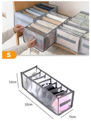 7 Gözlü Kulplu Çekmece Içi Düzenleyici Organizer - Small 32X11X12 cm