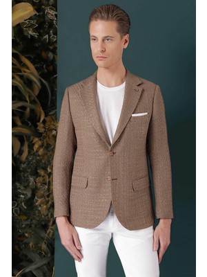 C 660 Slim Fit Bej Spor Ceket