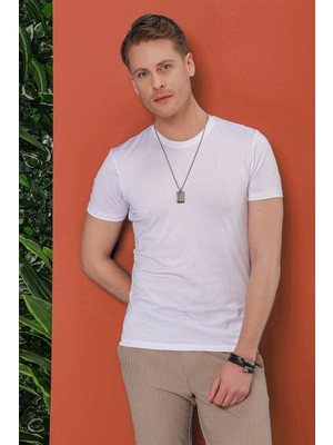 Ts 846 Beyaz Spor T-Shirt