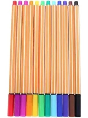 Pinco 12 Li Renkli Kalem Fineliner Set