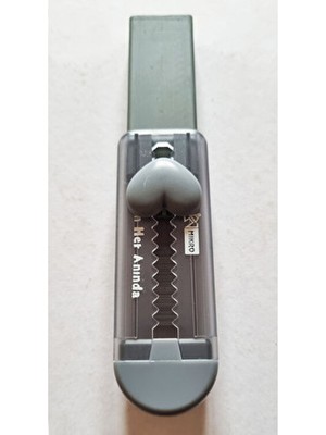 Kalpli Sürgülü Silgi Mikro Jumbo Falçata Silgi Push Eraser - Siyah