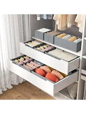 8'li Set Antrasit Çekmece Içi Organizer Seti