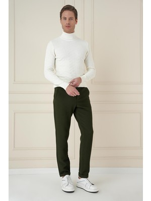 Efor Erkek Slim Fit Pamuklu Nefti Pantolon P 1166